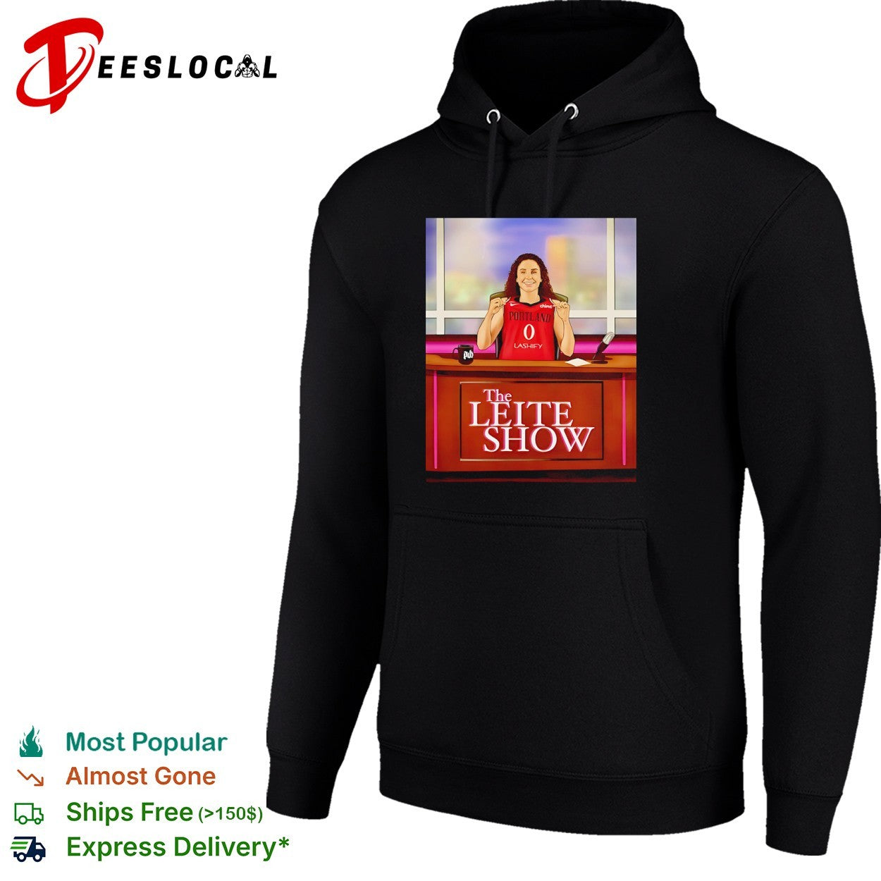 Portland Trail Blazers Alaina Coates The Leite Show podcast host shirt