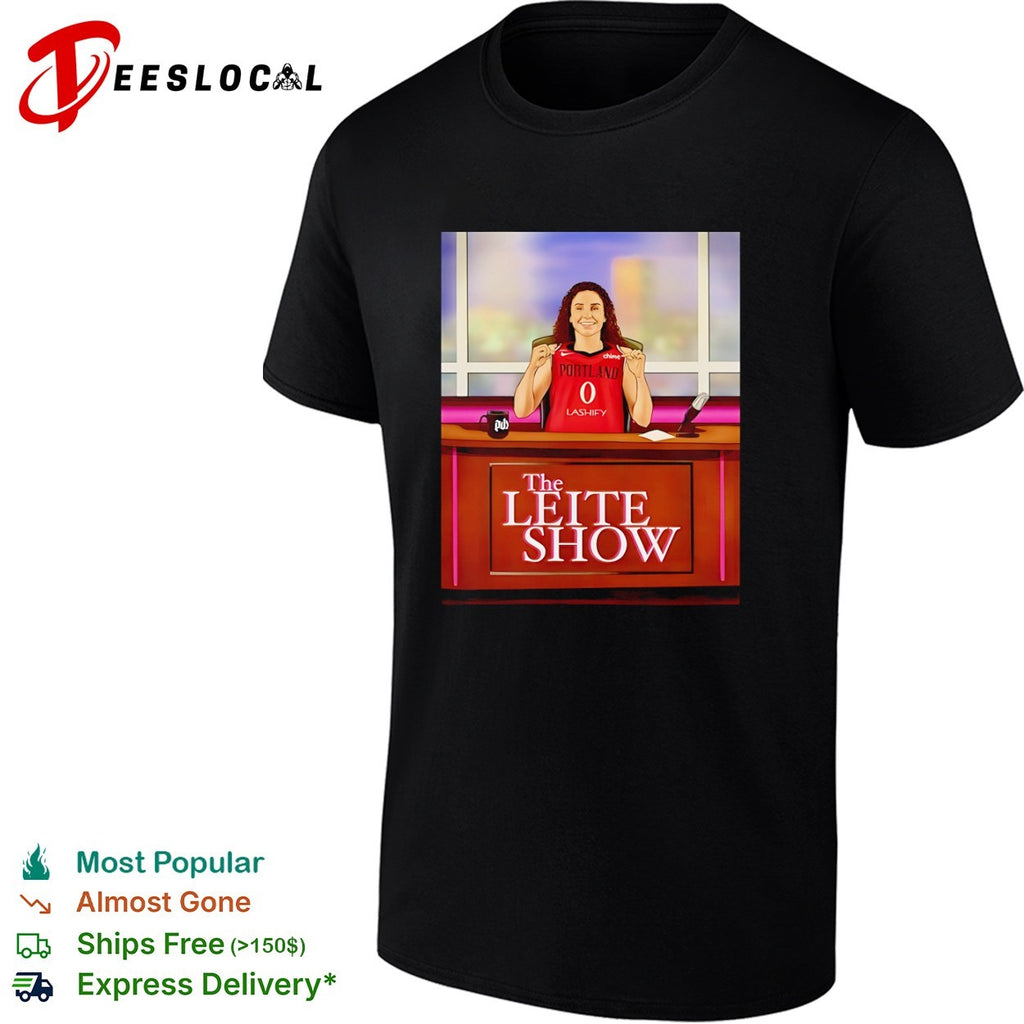 Portland Trail Blazers Alaina Coates The Leite Show podcast host shirt