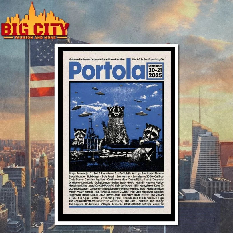 Portola San Francisco 9 20-9 21 2025 Event Poster shirt