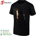 Portrait of a Mystery in the Dark Atmospheric Lighting Charcoal shirt