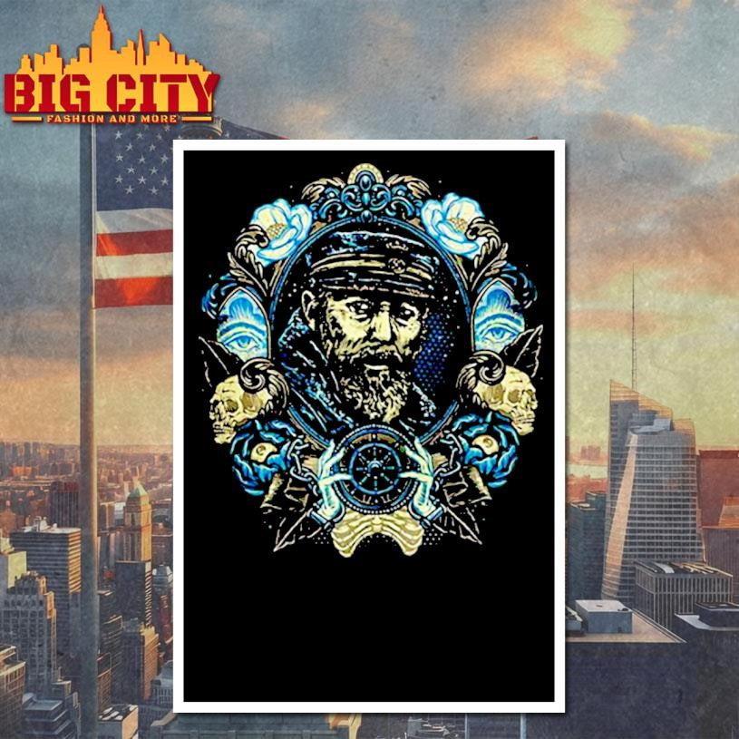 Portrait of the captain vintage frame shirt