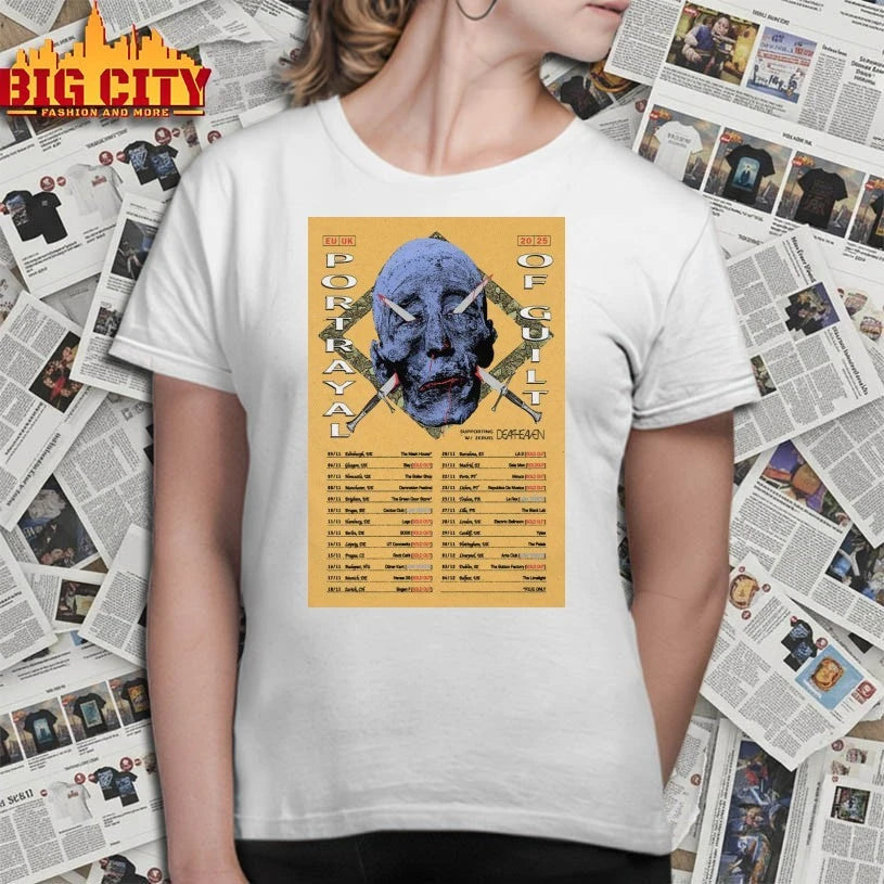 Portrayal Of Guilt Europe UK 2025 Poster shirt