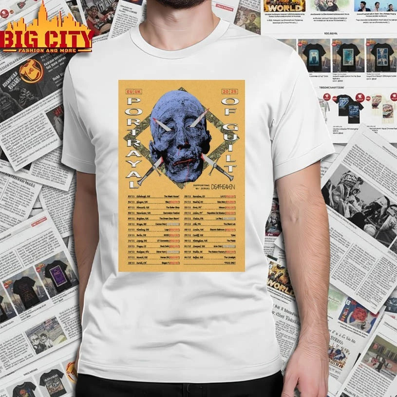 Portrayal Of Guilt Europe UK 2025 Poster shirt