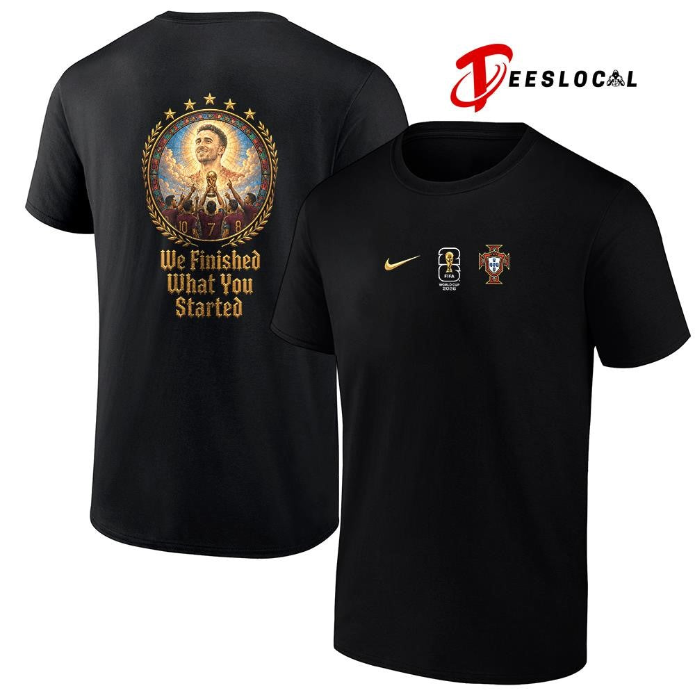 Portugal WC 2026 in memory of the Portuguese player Diogo portrait we finished what you started shirt