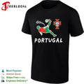 Portugal national football team player bicycle kick goal shirt