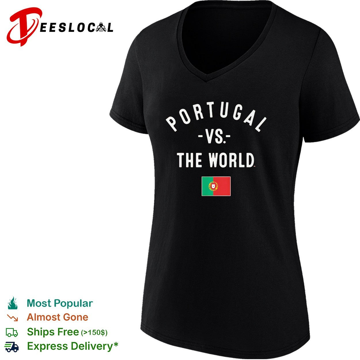Portugal vs The World FIFA World Cup 2026 having flag shirt