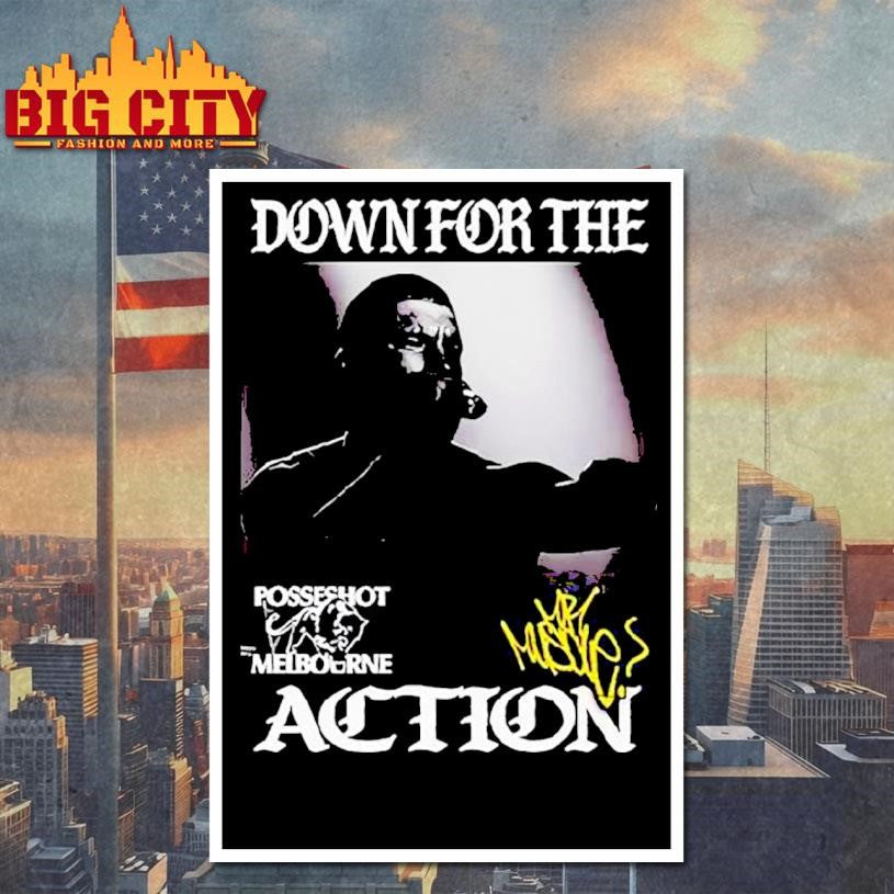 Posseshot Melbourne Down For The Action Shirt