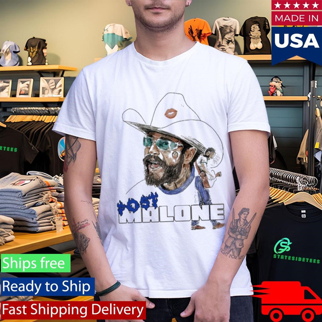 Post Malone Blue Flame Shirt