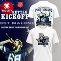 Post Malone Dallas Cowboys Red Kettle Kickoff 2025 Two Sided Shirt