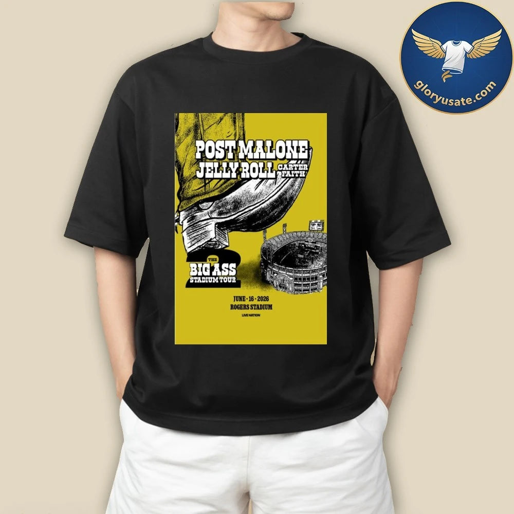 Post Malone Rogers Stadium June 16 2026 Tour Poster Shirt