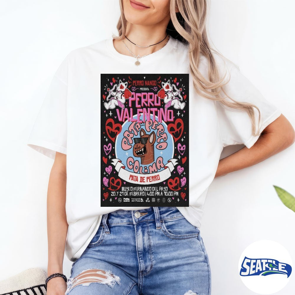 Poster Perro Valentino Feb 20 21 Museo Fernando del Paso, Colima Centro Poster shirt