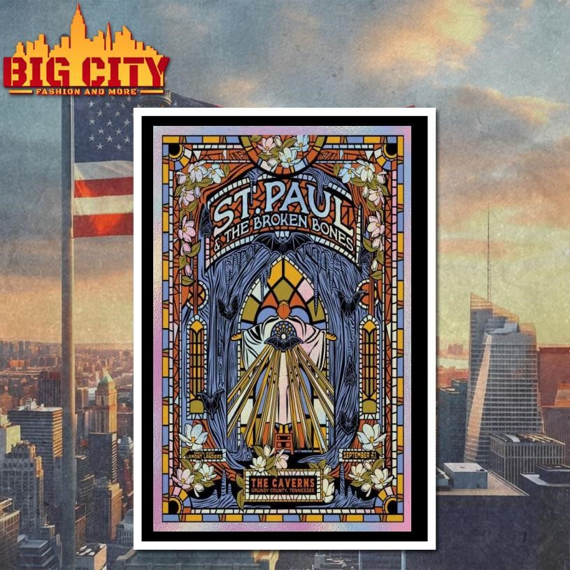 Poster St. Paul &amp; The Broken Bones Grundy County Tour Sept 21 2025 Shirt