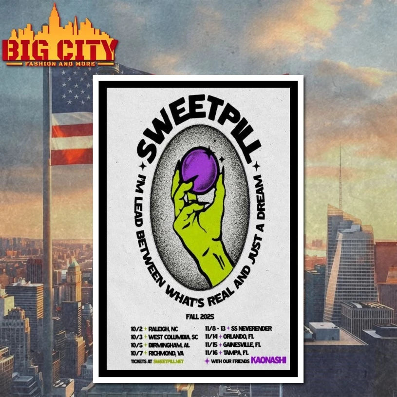 Poster Sweet Pill 2025 Fall Tour Shirts