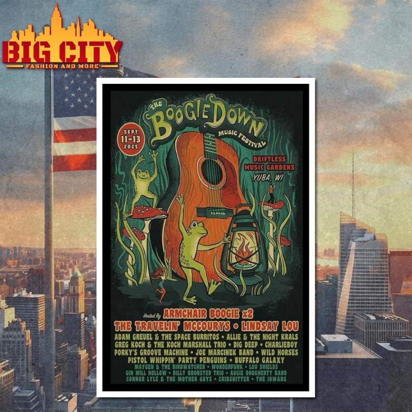 Poster The Boogie Down Yuba, WI Sept 11-13 2025 Shirt