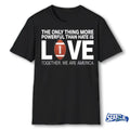 Powerful Than Hate is Love Together We Are America Bad Bunny shirt