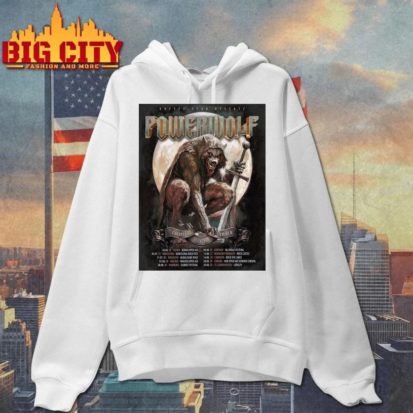 Powerwolf European Summer 2026 Tour Schedule Dates Home Decor Poster Shirt