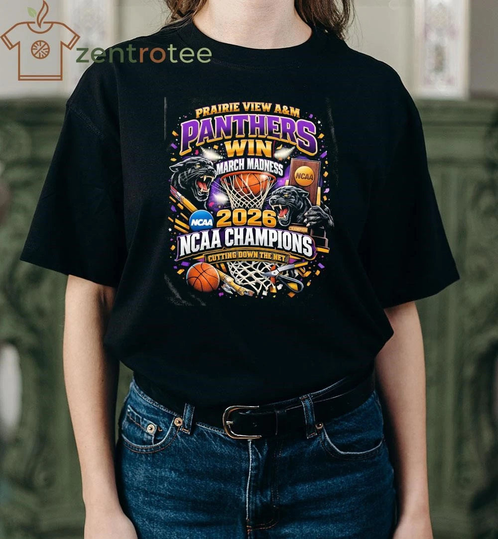 Prairie View A&amp;M Panthers 2026 NCAA March Madness Champions Victory T-Shirt