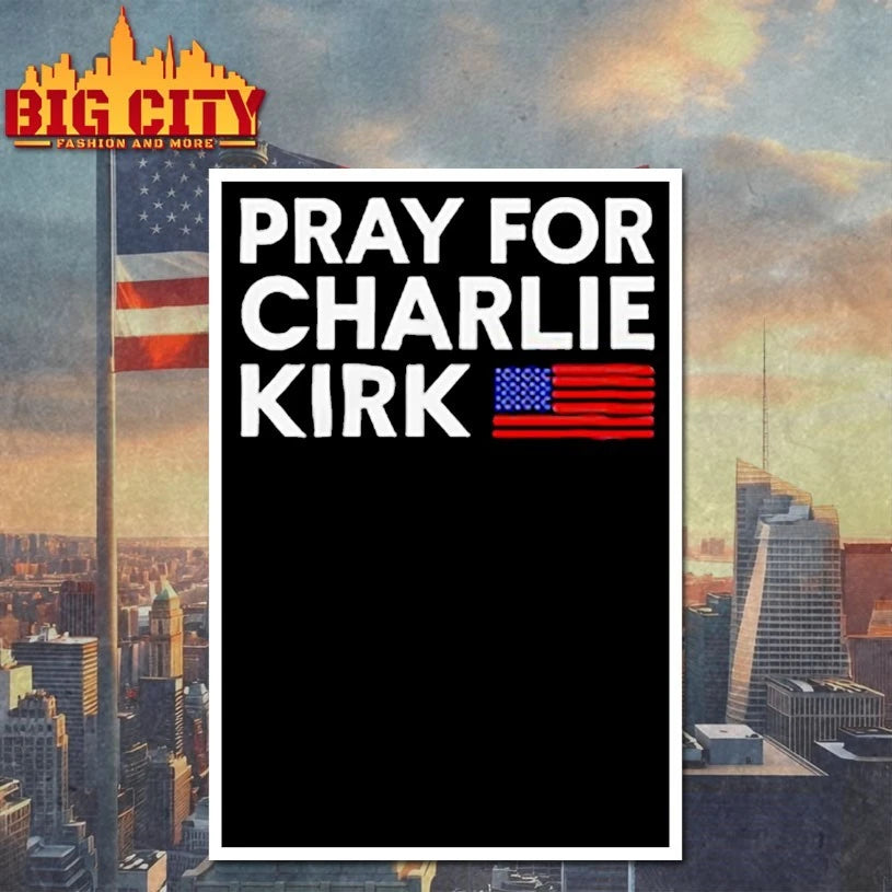 Pray for Charlie Kirk America Flag shirt