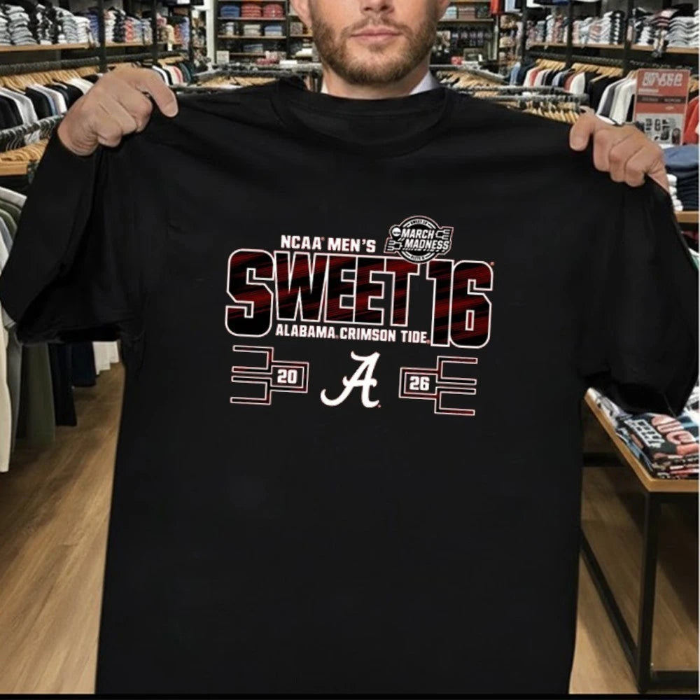 Pre-Order Now – 2026 Alabama Men’s Basketball Sweet 16 T-Shirt