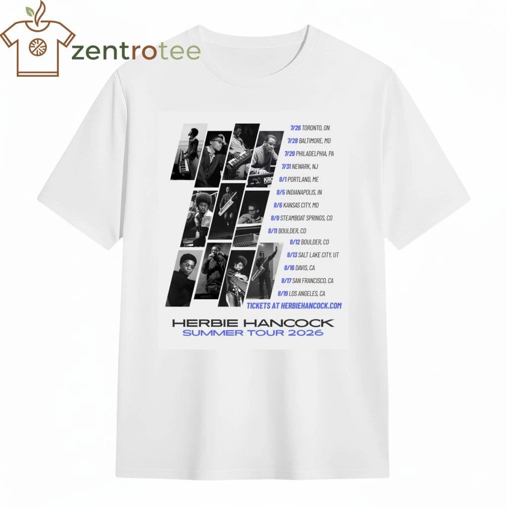 Premium Herbie Hancock Reveals 2026 Summer Tour Dates tee