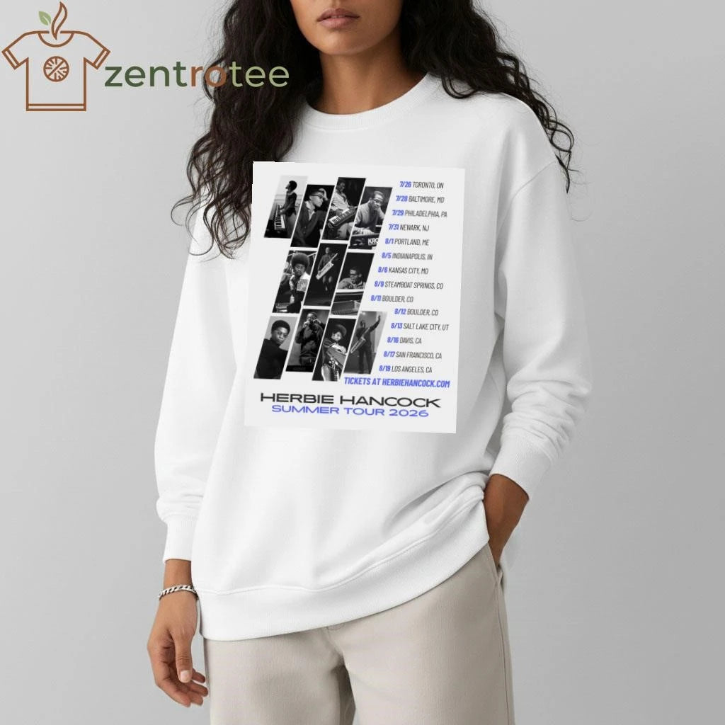 Premium Herbie Hancock Reveals 2026 Summer Tour Dates tee
