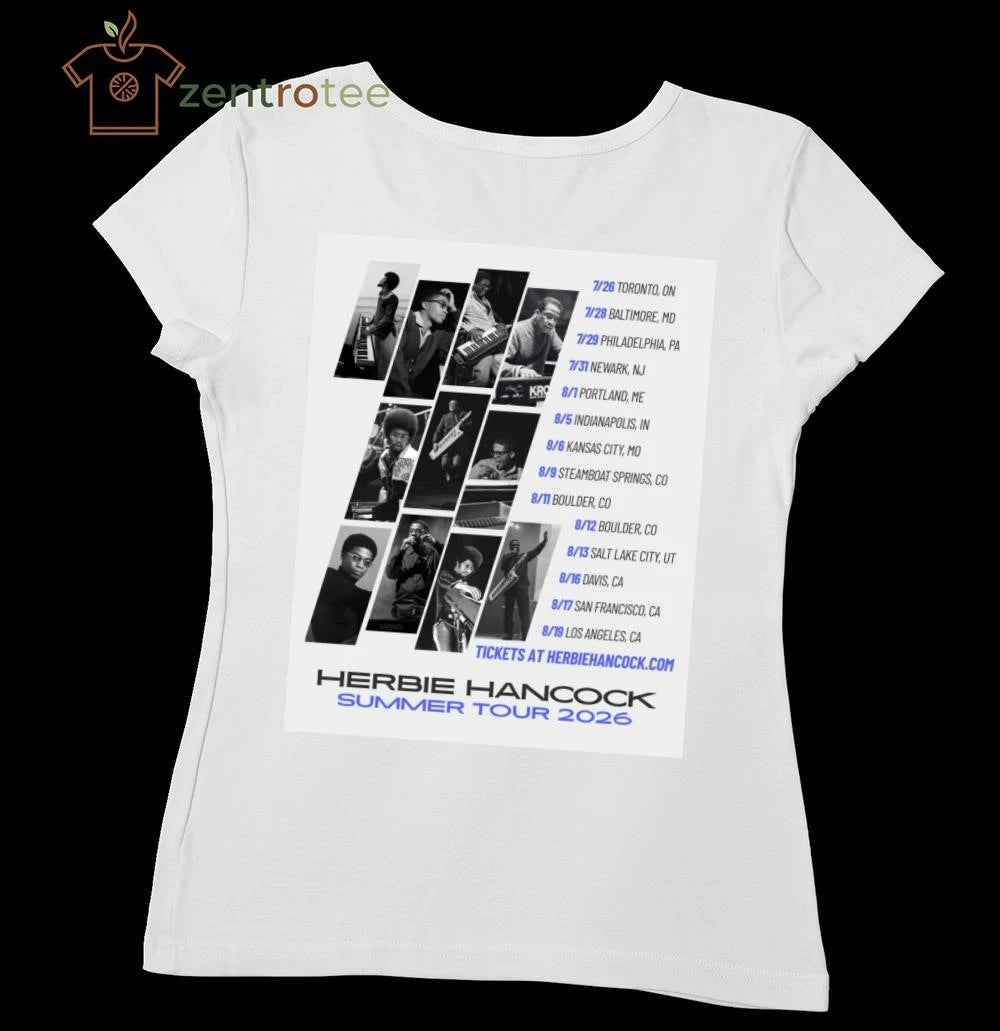 Premium Herbie Hancock Reveals 2026 Summer Tour Dates tee