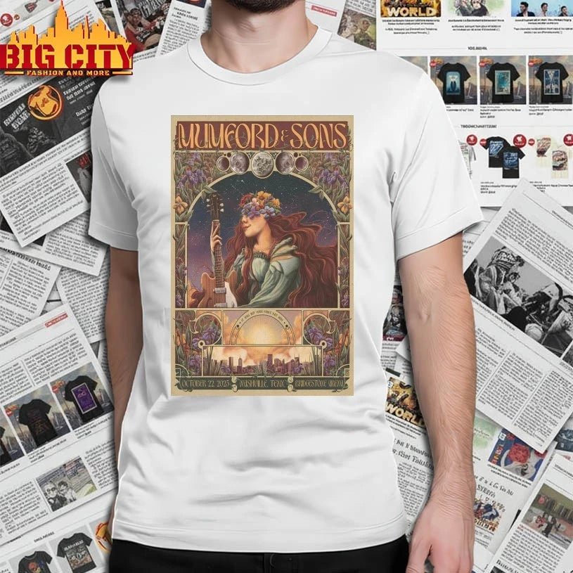 Premium Mumford &amp; Sons Tour Bridgestone Arena 2025 Poster Shirts