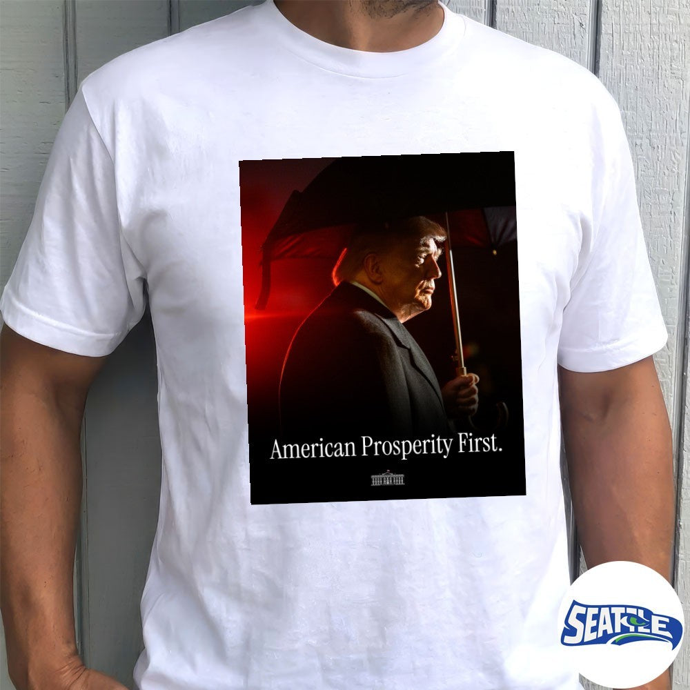 President Trump American Prosperity First 2026 The White House Poster shirt