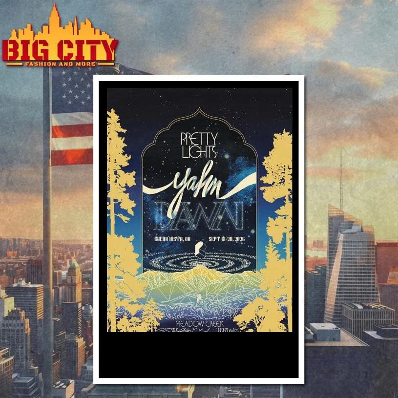Pretty Lights Yahn Dawn 2026 Buena Vista Colorado At Meadow Creek From September 18 To 20 2026 Poster Shirt