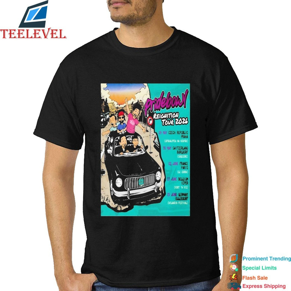 Pridebowl EU Reightion Tour 2026 T-shirts