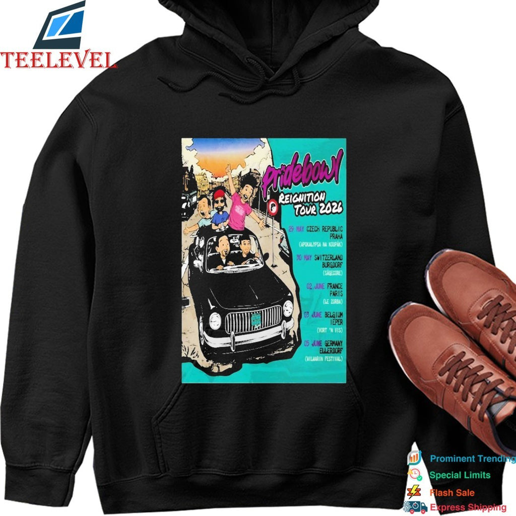 Pridebowl EU Reightion Tour 2026 T-shirts