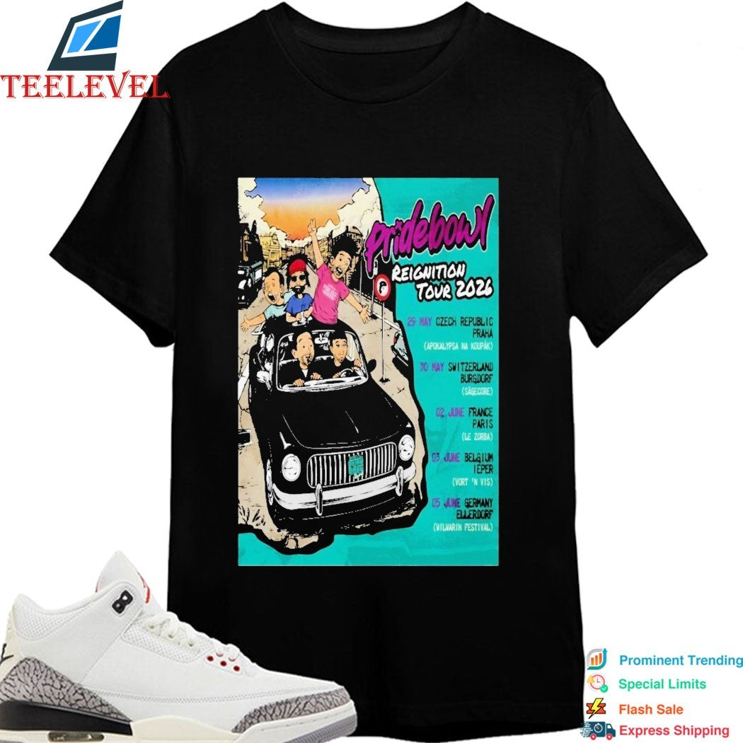 Pridebowl EU Reightion Tour 2026 T-shirts
