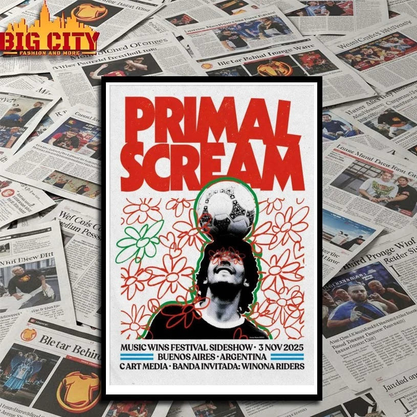 Primal Scream Buenos Aires Event On Nov 3 2025 Poster shirt