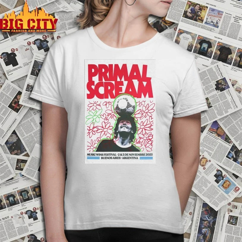 Primal Scream Nov 2-3 2025 Music Wins Festival Buenos Aires Argentina Poster shirt