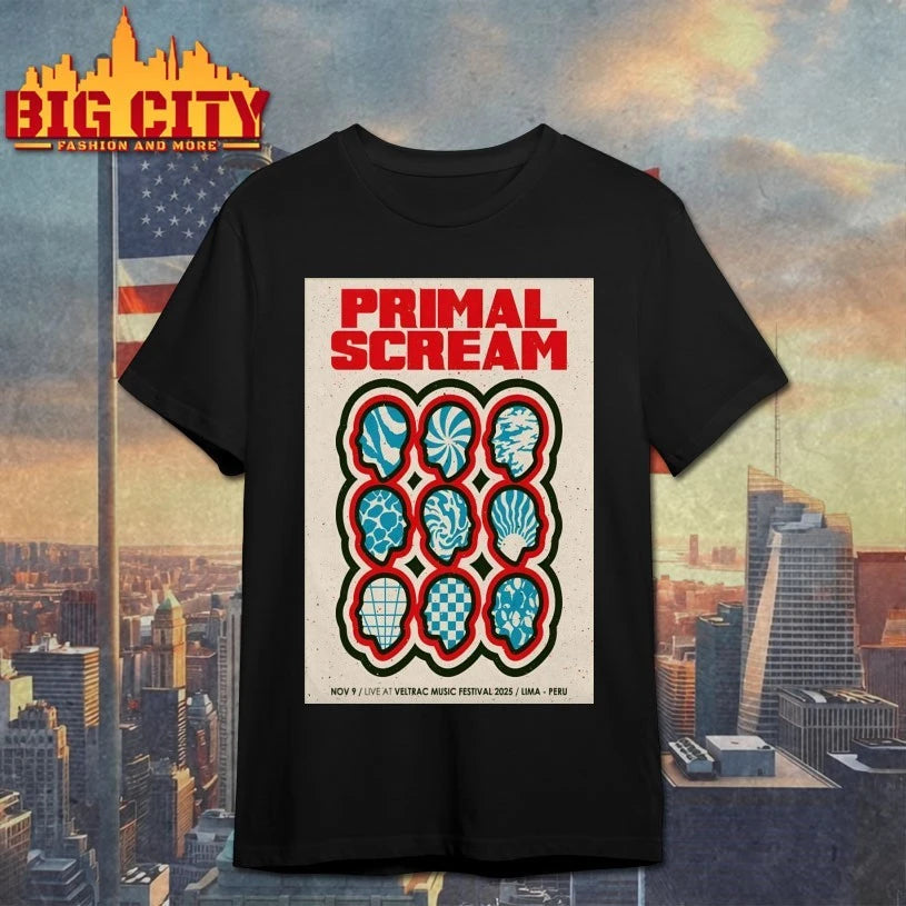 Primal Scream Nov 9 2025 Veltrac Music Fest in Lima Peru Poster shirt
