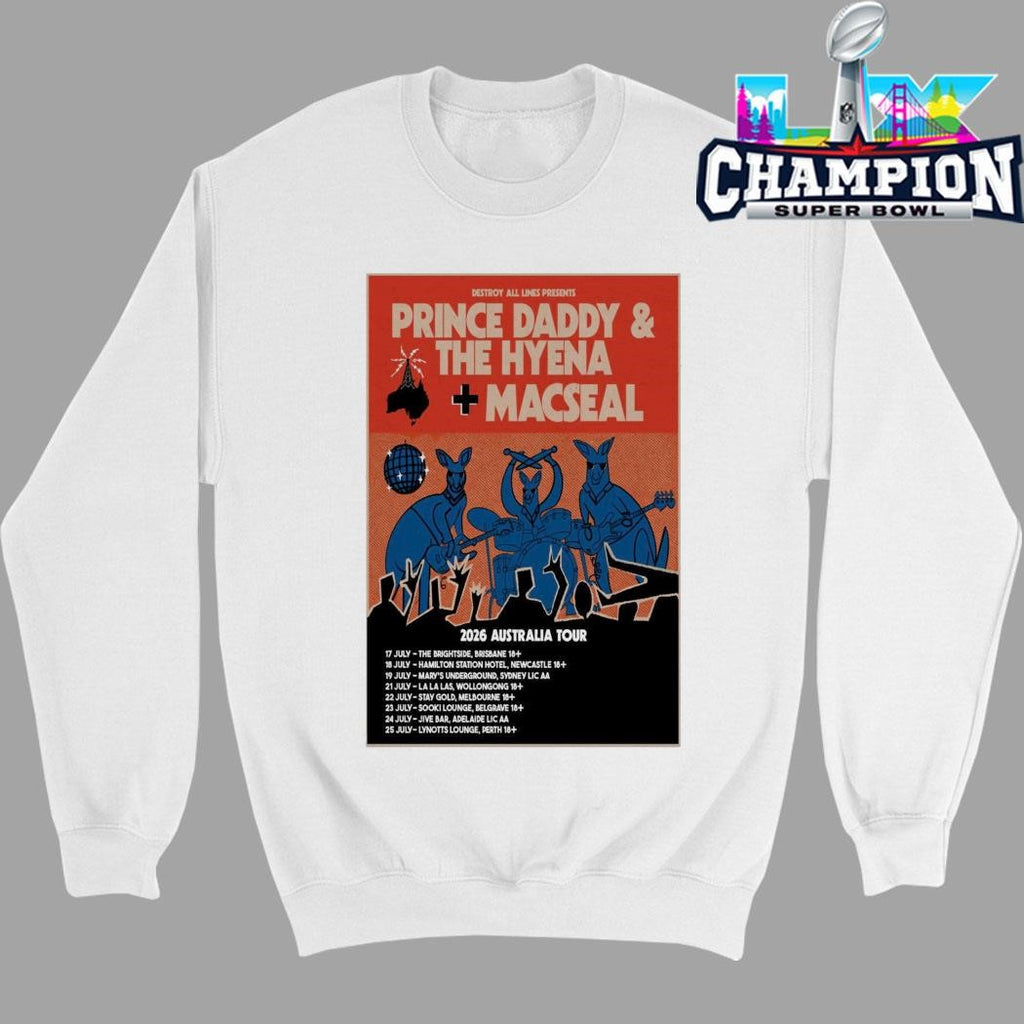 Prince Daddy And The Hyena Macseal 2026 Australia Tour Shirt