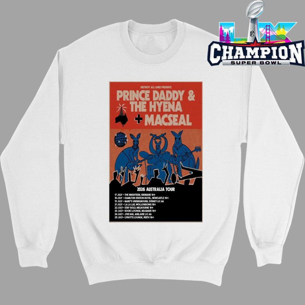 Prince Daddy And The Hyena Macseal 2026 Australia Tour Shirt