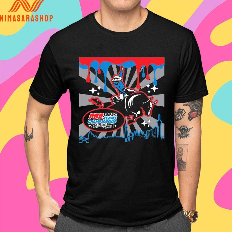 Professional Bull Riders 2025 Team Championship Las Vegas Drip Shirts