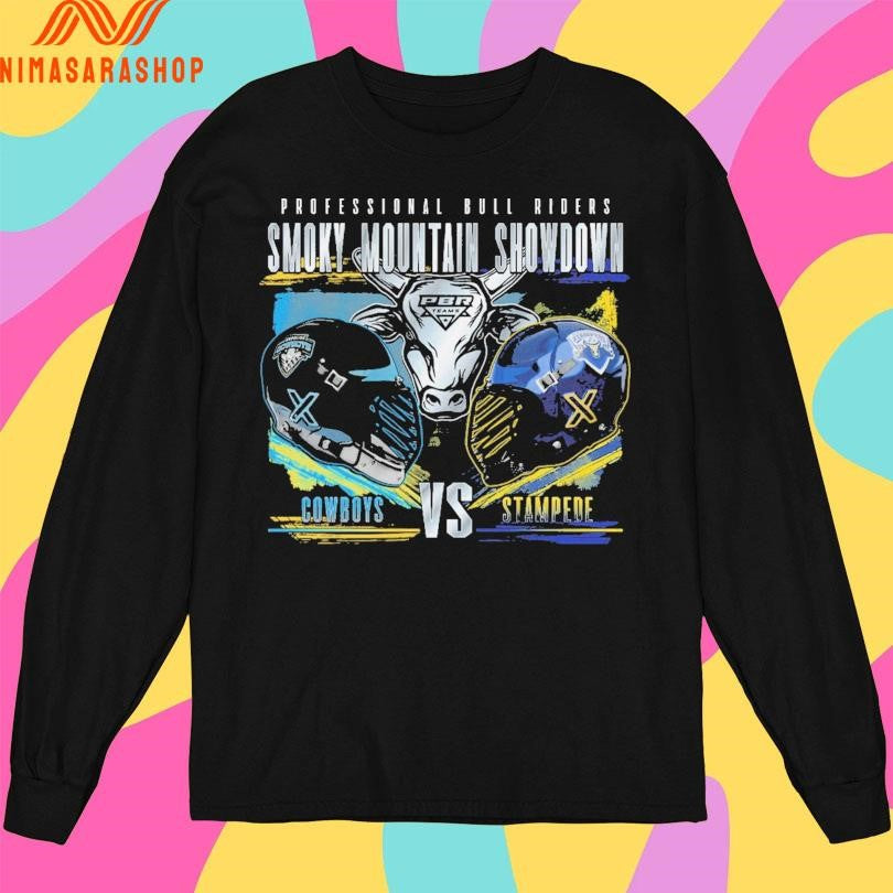 Professional Bull Riders Smoky Mountain Showdown Rivalry Cowboys Vs Stampede Shirts