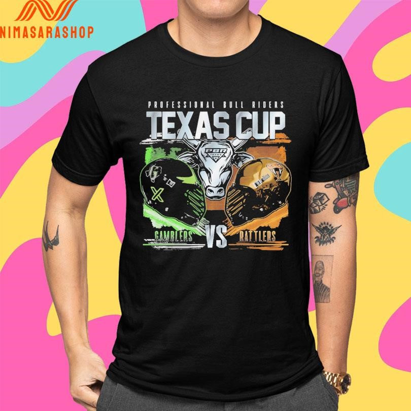 Professional Bull Riders Texas Cup Rivalry Gamblers Vs Rattlers Shirts