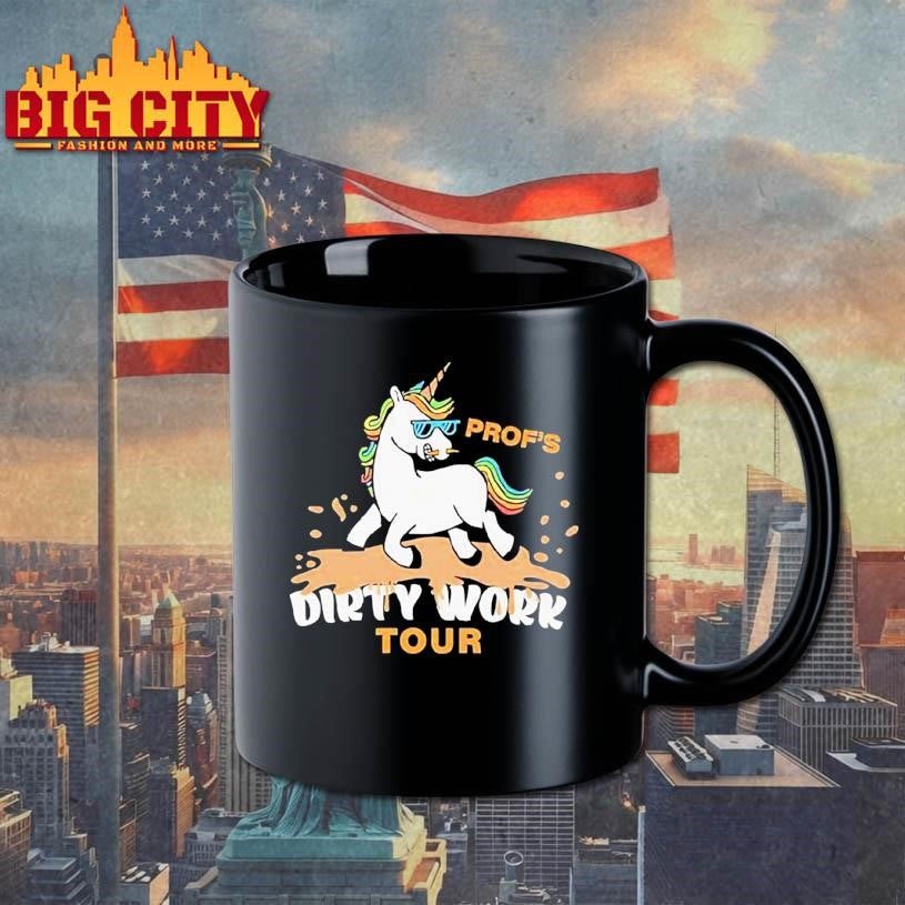 Prof’s Dirty Work Tour Unicorn Characters Shirt