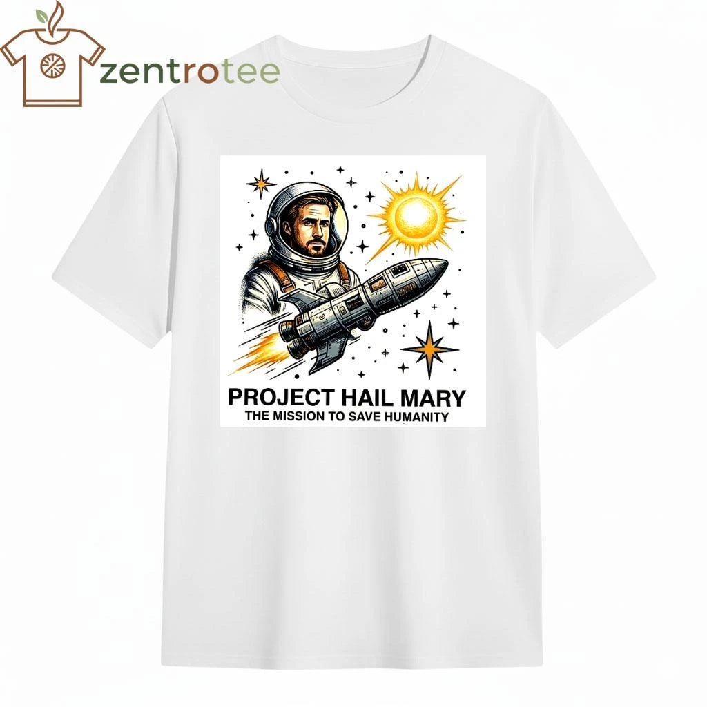 Project Hail Mary Ryan Gosling Movie T-Shirt – Graphic Tee Space Design – NKCTEES