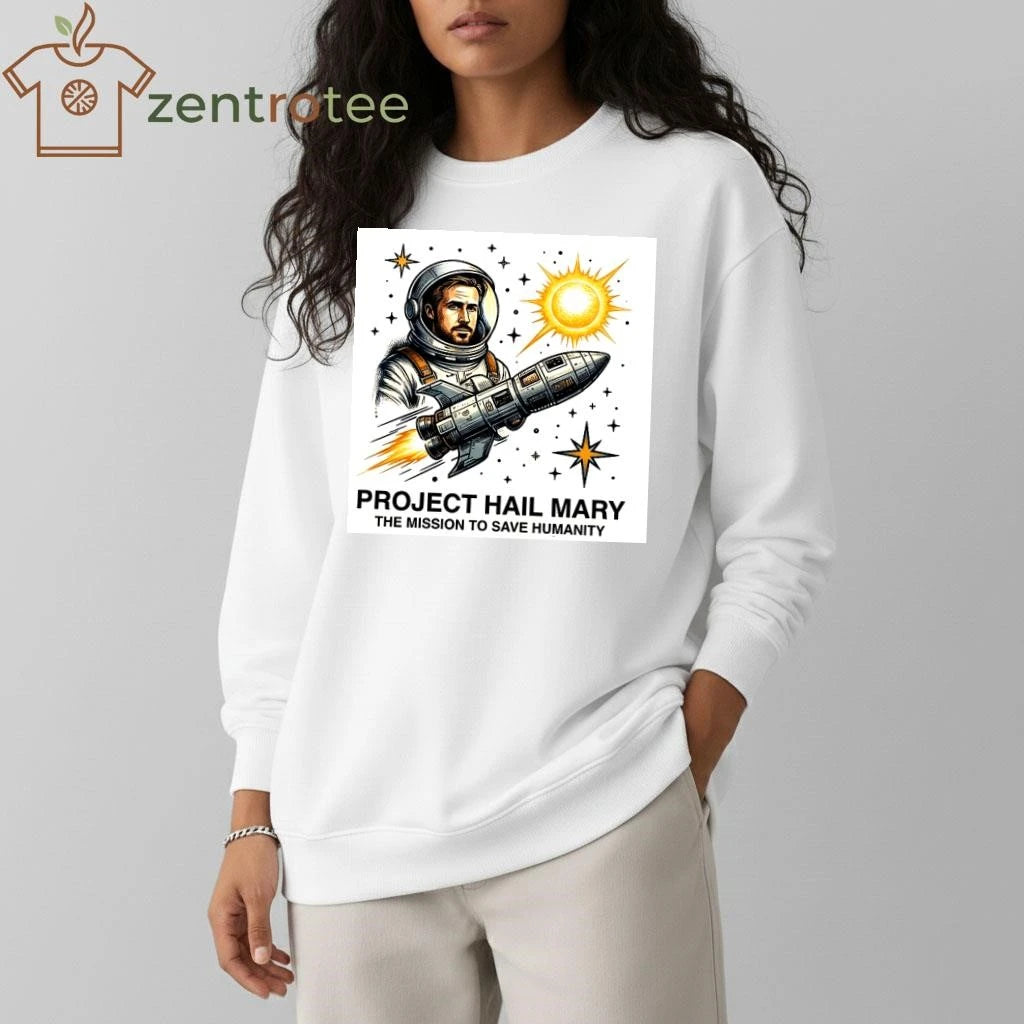 Project Hail Mary Ryan Gosling Movie T-Shirt – Graphic Tee Space Design – NKCTEES