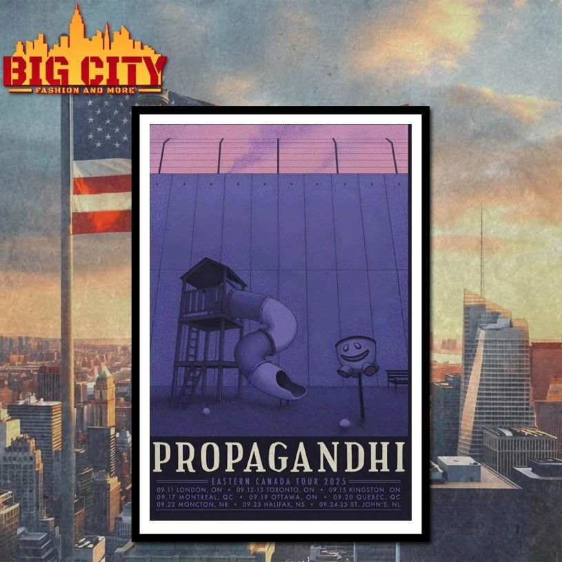 Propagandhi Eastern Canada Tour 25 Poster shirt