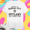Property Of Kansas City Outlaws Bull Riding Team Shirts