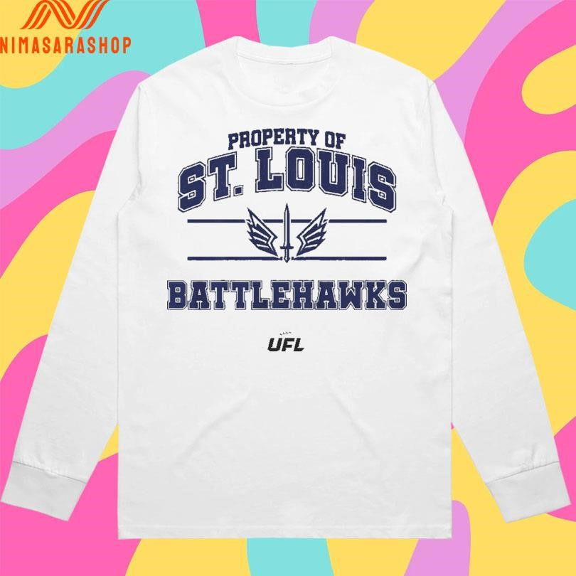 Property Of St Louis Battlehawks UFL Shirts
