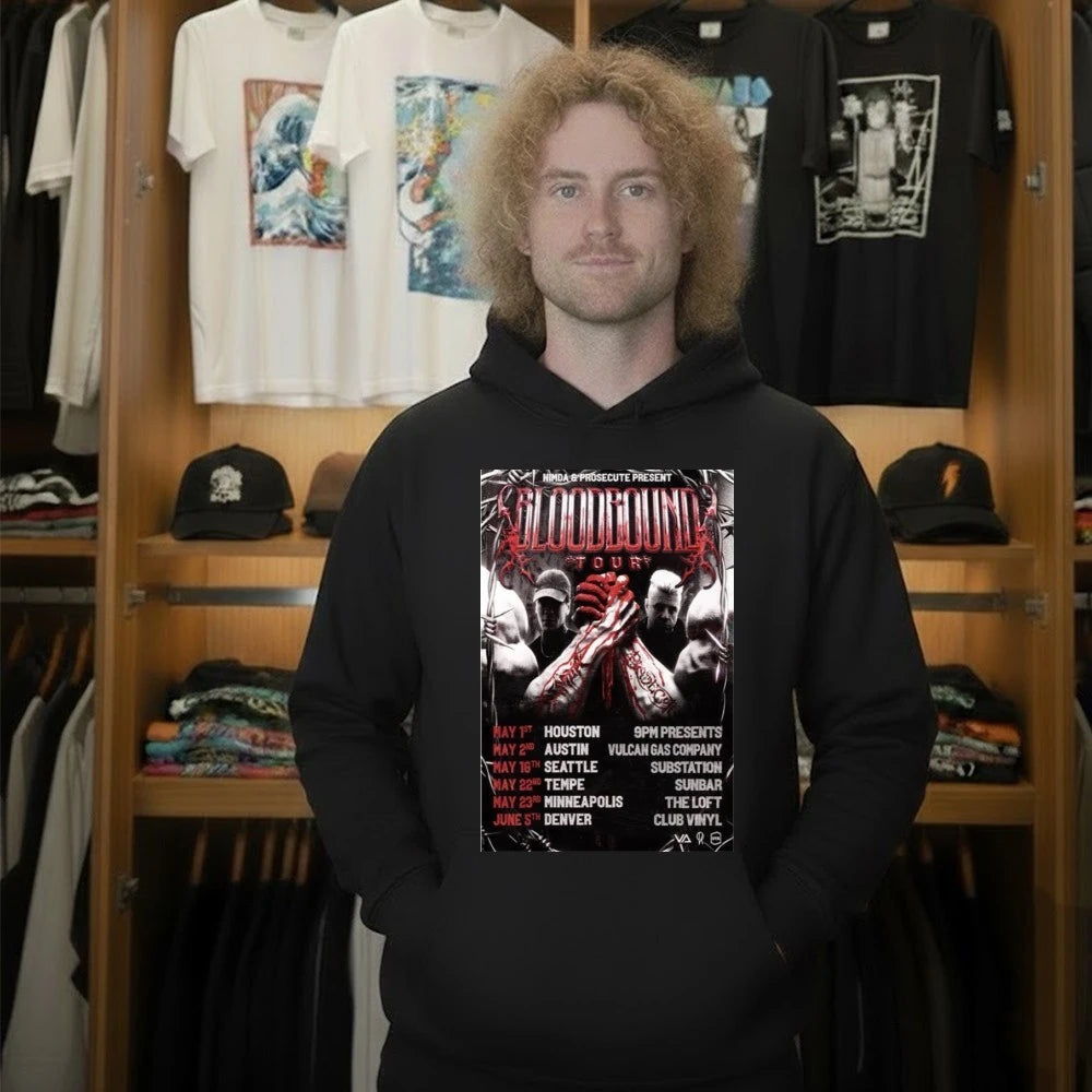 Prosecute The Bloodbound Tour 2026 Poster Shirt