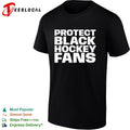 Protect black hockey fans shirt