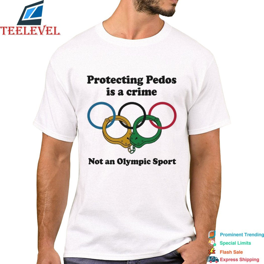 Protecting Pedos Is A Crime Not An Olympic Sport Handcuff T-Shirts
