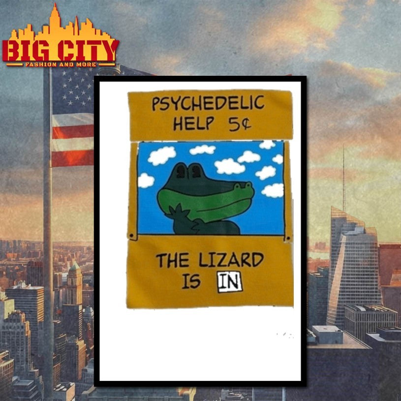 Psychedelic Help 5 Cents Shirt The Lizard Is In Funny Shirt